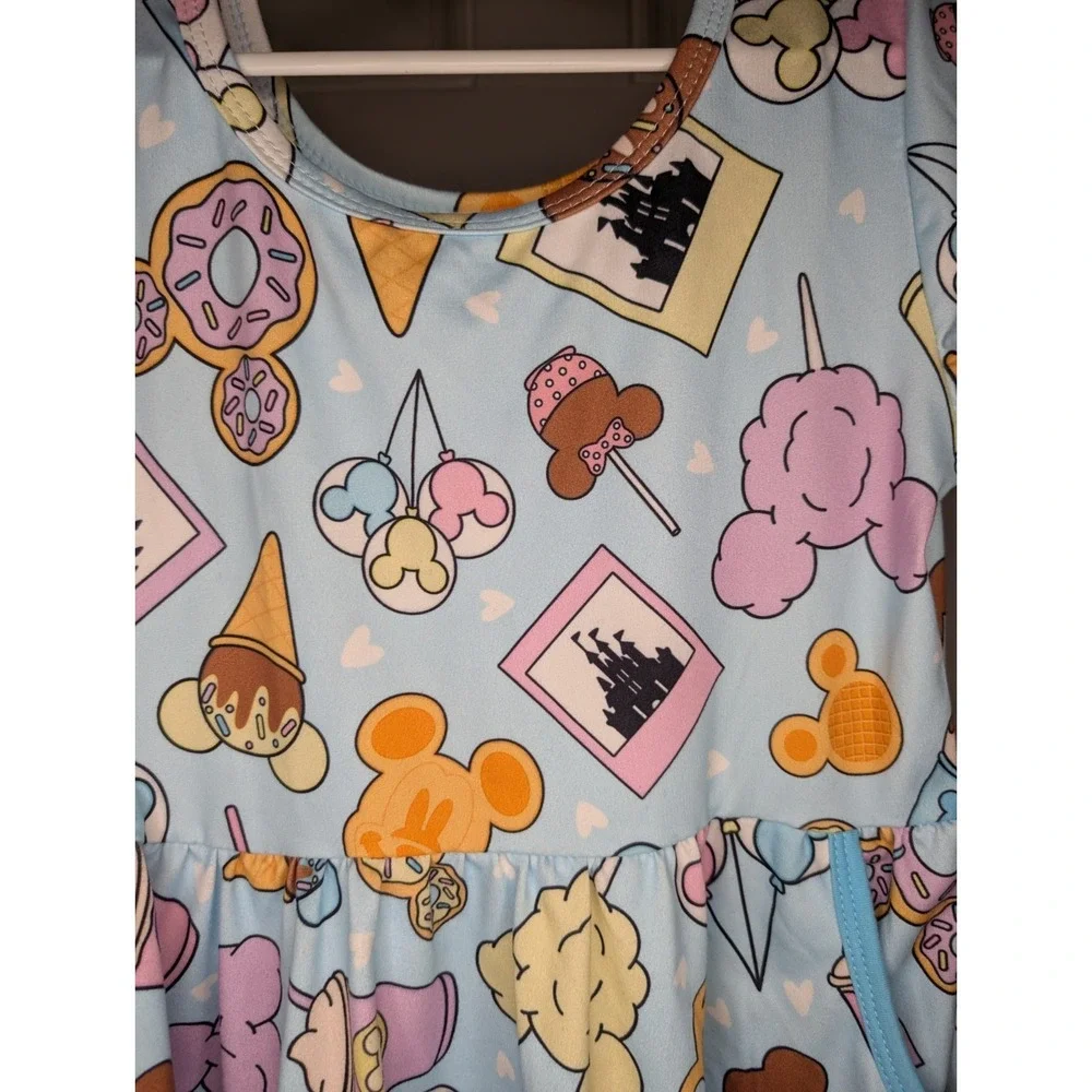 Dress Little Girls Mouse Princess Park Snacks Characters Spring Summer Size 6/7